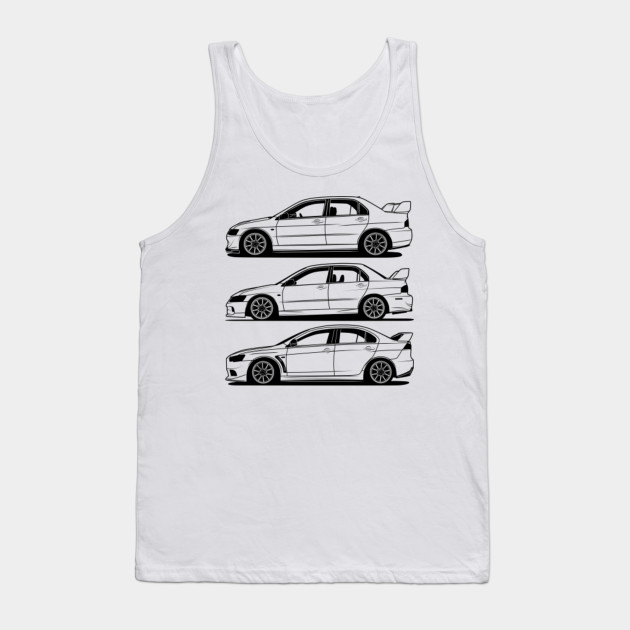 Mitsubishi Lancer Evolution Generations Best Shirt Design